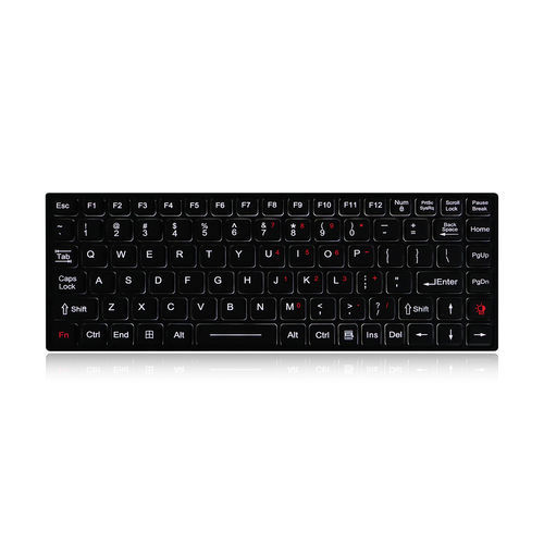 Clavier encastrable - K-TEK-M284-FN-BL-NV-151B - Key Technology China Limited - 89 touches / USB / en caoutchouc silicone