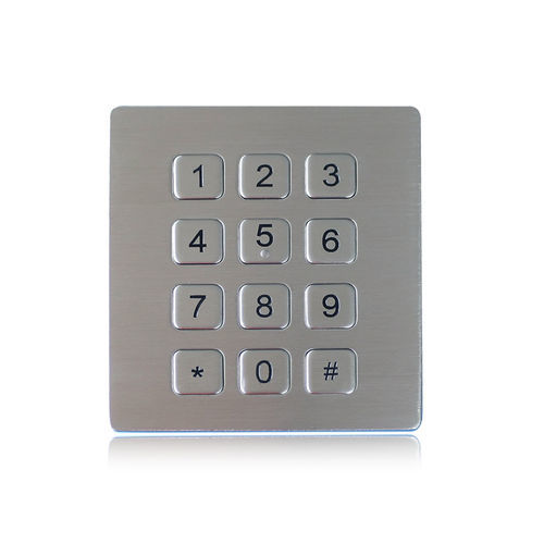 Clavier numérique 12 touches - K-TEK-B88KP-DWP - Key Technology China Limited - encastrable / en acier inoxydable / RS-232