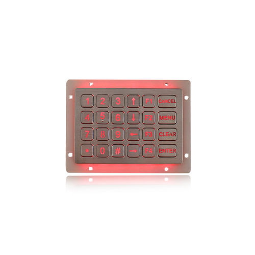 Clavier numérique 24 touches - K-TEK-B120KP-24-AC-BL-DWP - Key Technology China Limited - encastrable / en acier inoxydable / IP65
