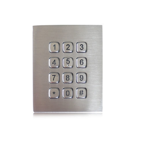 Clavier numérique 12 touches - K-TEK-A88KP-DT-DWP  - Key Technology China Limited - benchtop / en métal / en acier inoxydable