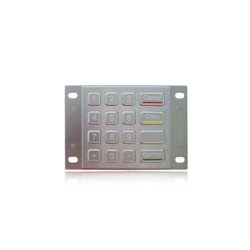 Clavier numérique 16 touches - K-TEK-B100-91.5KP-RP-IT-DWP - Key Technology China Limited - encastrable / en métal / en acier inoxydable
