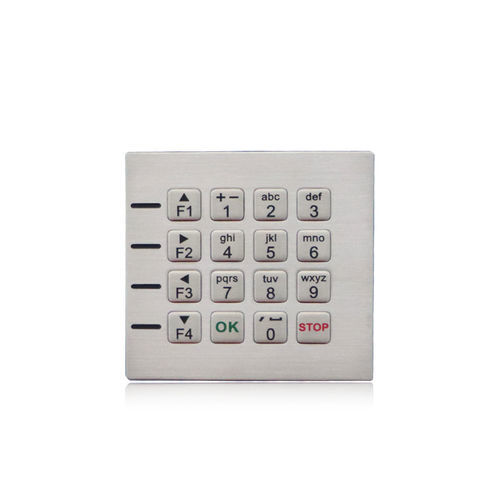 Clavier numérique 16 touches - K-TEK-B75KP-DWP - Key Technology China Limited - encastrable / en inox / RS-232