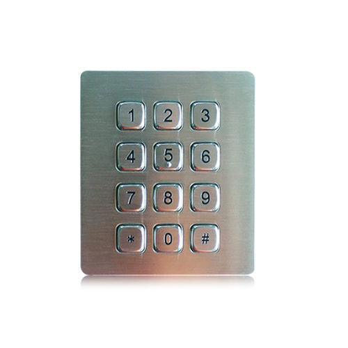 Clavier numérique 12 touches - K-TEK-A88KP-DWP - Key Technology China Limited - encastrable / en acier inoxydable / RS-232
