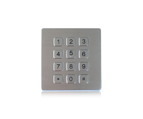 Clavier numérique 12 touches - K-TEK-B88KP-AC-DWP - Key Technology China Limited - encastrable / en acier inoxydable / IP65