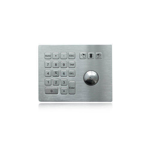 Clavier numérique avec trackball - K-TEK-B160-38-TB-KP - Key Technology China Limited - 3 touches de souris / 21 touches / encastrable