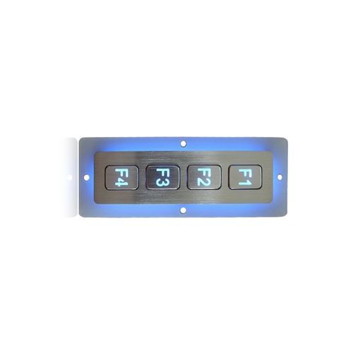 Clavier numérique 4 touches - K-TEK-B110FK-4-AC-BL-DWP - Key Technology China Limited - encastrable / en acier inoxydable / IP65