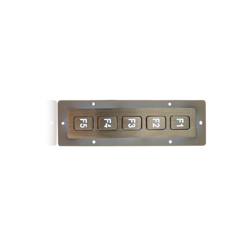 Clavier numérique 5 touches - K-TEK-B135FK-5-AC-BL-DWP - Key Technology China Limited - encastrable / en inox / IP65
