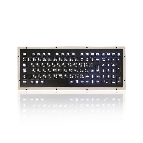 Clavier encastrable - K-TEK-A340KP-FN-BL-BT-DWP - Key Technology China Limited - avec touche Fn / 102 touches / pour usage extérieur