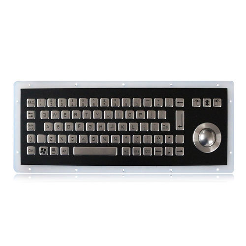Clavier encastrable - K-TEK-B255-25-OTB-BT-UT-DWP - Key Technology China Limited - 71 touches / avec trackball / pour bornes publiques et terminaux Internet