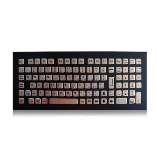 Clavier encastrable - K-TEK-B340KP-FN-BT-DWP - Key Technology China Limited - avec touche Fn / 99 touches / pour bornes publiques et terminaux Internet