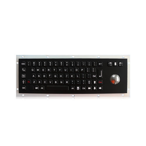 Clavier encastrable - K-TEK-A343-OTB-BT-DWP - Key Technology China Limited - 3 touches de souris / 71 touches / avec trackball