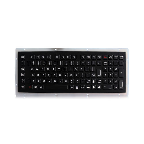 Clavier encastrable - K-TEK-A340KP-FN-BT-DWP - Key Technology China Limited - avec touche Fn / 102 touches / pour usage extérieur