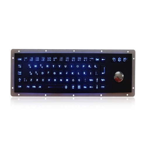 Clavier encastrable - K-TEK-A343-OTB-BL-BT-DWP - Key Technology China Limited - à touches mécaniques / 3 touches de souris / 71 touches
