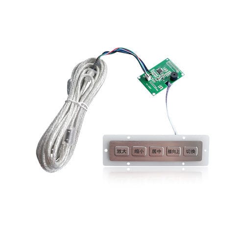 Clavier numérique 5 touches - K-TEK-B135FK-5-DWP - Key Technology China Limited - encastrable / en acier inoxydable / RS-232