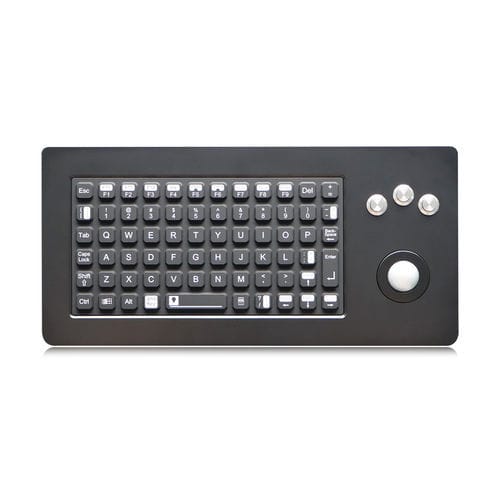 Clavier encastrable - K-TEK-M280-OTB-FN-ML-BT-DWP - Key Technology China Limited - avec touche Fn / 3 touches de souris / avec trackball
