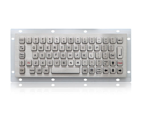 Clavier encastrable - K-TEK-A272-DWP - Key Technology China Limited - avec touche Fn / 68 touches / industriel
