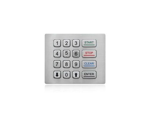 Clavier numérique 16 touches - K-TEK-A120KP-DWP - Key Technology China Limited - encastrable / en acier inoxydable / RS-232