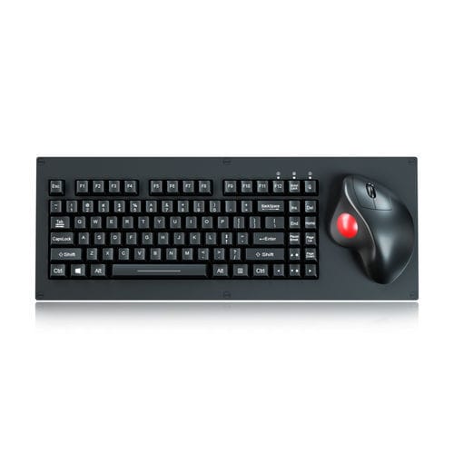 Clavier encastrable - K-TEK-M458-OTB-FN-MA-BL-NV-151B - Key Technology China Limited - à touches mécaniques / avec touche Fn / 3 touches de souris