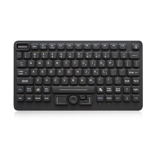 Clavier encastrable - K-TEK-M282-DHP-FN-BL-NV-151B-JC - Key Technology China Limited - micro-interrupteur / avec touche Fn / 3 touches de souris