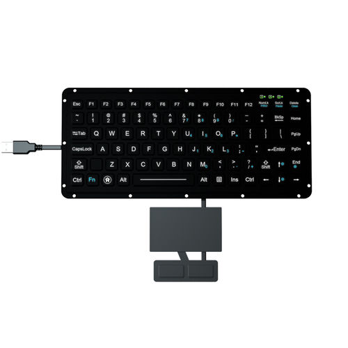 Clavier encastrable - K-TEK-M270-FN-BL-ML+TP80-DML+2KEY - Key Technology China Limited - à touches mécaniques / avec touche Fn / 2 touches de souris