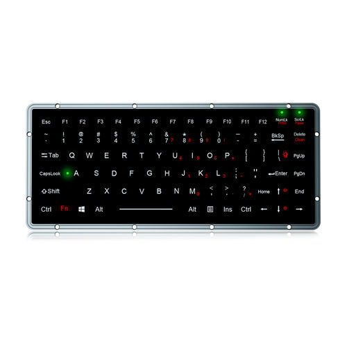 Clavier encastrable - K-TEK-M270-FN-BL-IT-NV-151B-DWP - Key Technology China Limited - à touches mécaniques / avec touche Fn / 86 touches