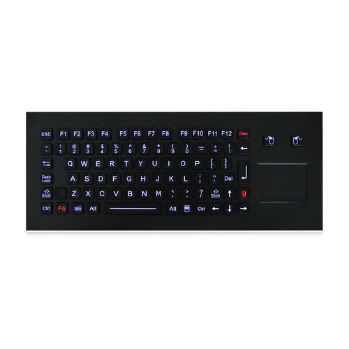 Clavier encastrable - K-TEK-M361TP-FN-BL-NV-151B-BT-DWP - Key Technology China Limited - à touches mécaniques / 2 touches de souris / 84 touches