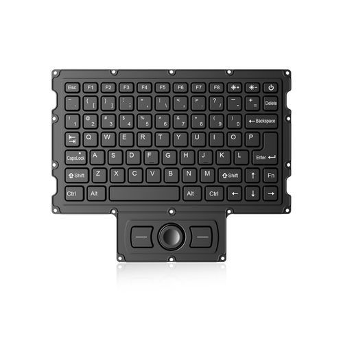 Clavier encastrable -  K-TEK-M205-DHP-FN-NV-151B - Key Technology China Limited - à touches mécaniques / 2 touches de souris / 78 touches