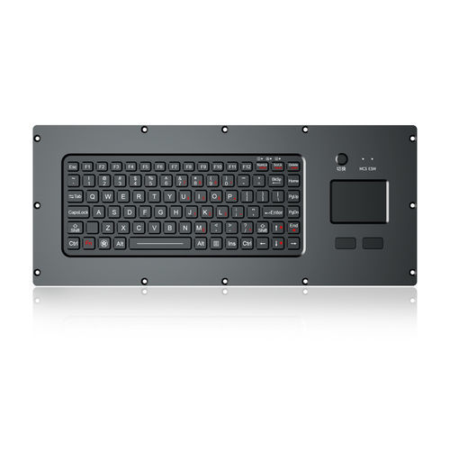 Clavier encastrable - K-TEK-M420TP-FN-BL-NV-151B-BT+KVM - Key Technology China Limited - à touches mécaniques / 2 touches de souris / 87 touches
