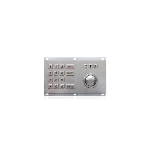 Clavier numérique 16 touches - K-TEK-B196-38-MTB-60-KP - Key Technology China Limited - encastrable / à touches mécaniques / en inox