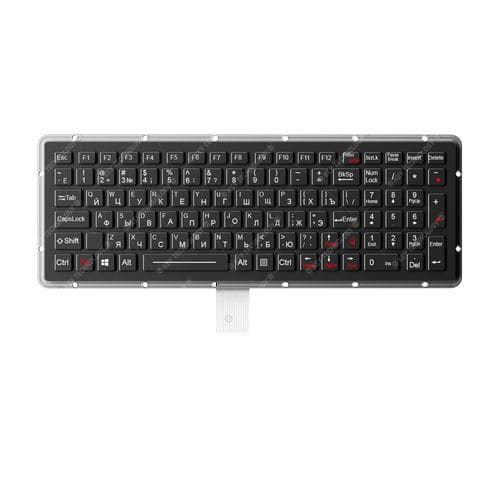 Clavier encastrable - K-TEK-M327KP-FN-BL-DM-DWP - Key Technology China Limited - à touches mécaniques / 101 touches / avec touche Fn