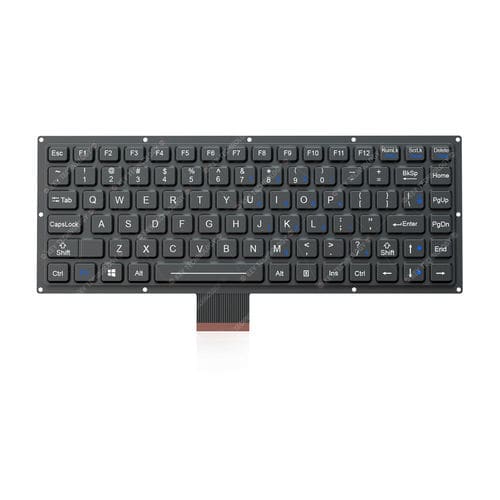 Clavier encastrable - K-TEK-M280-FN-BL-FC-DM - Key Technology China Limited - à touches mécaniques / 86 touches / industriel
