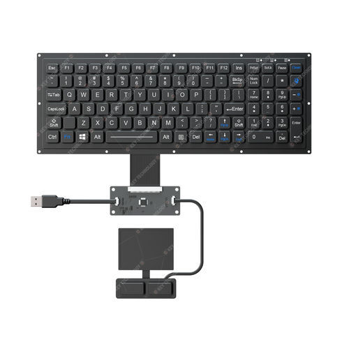 Clavier encastrable - K-TEK-M315KP-FN-BL-FC-KC+TP65-DML+2K - Key Technology China Limited - à touches mécaniques / 2 touches de souris / 102 touches