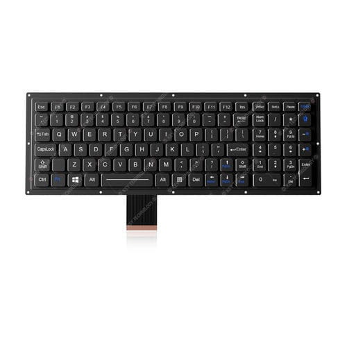 Clavier encastrable - K-TEK-M340KP-FN-BL-FC-KC-DM - Key Technology China Limited - à touches mécaniques / 102 touches / pour l'industrie du transport