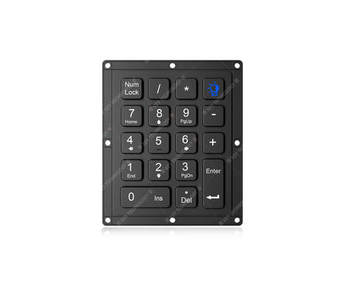 Clavier encastrable - K-TEK-M87KP-18-BL-KC-ML - Key Technology China Limited - à touches mécaniques / 18-touches / pour l'industrie du transport