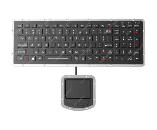 Clavier encastrable - K-TEK-M327KP-FN-BL-NV-151B-DWP+M73TP - Key Technology China Limited - à touches mécaniques / 101 touches / 2 touches de souris