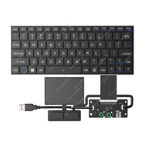 Clavier encastrable - K-TEK-V268-FN-BL-FC-SC-ANA-151B-DWP+TP85+2K - Key Technology China Limited - à interrupteurs à ciseaux / 2 touches de souris / 80 touches