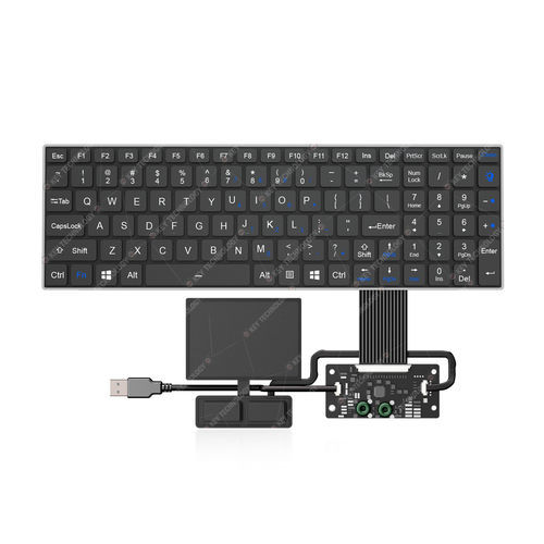 Clavier encastrable - K-TEK-V340KP-FN-BL-FC-SC-ANA-151B-DWP+TP85+2K - Key Technology China Limited - à interrupteurs à ciseaux / 103 touches / avec pavé tactile