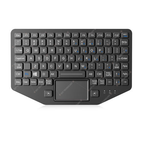 Clavier encastrable - K-TEK-M275TP-FN-BL-KC-ANA-151B-AL - Key Technology China Limited - contact carbone / 2 touches de souris / avec touche Fn