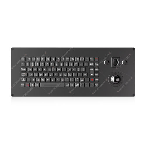 Clavier encastrable - K-TEK-M435-172-MTB-AVR-RM-FN-BL-151B-DWP - Key Technology China Limited - contact carbone / 91 touches / avec trackball