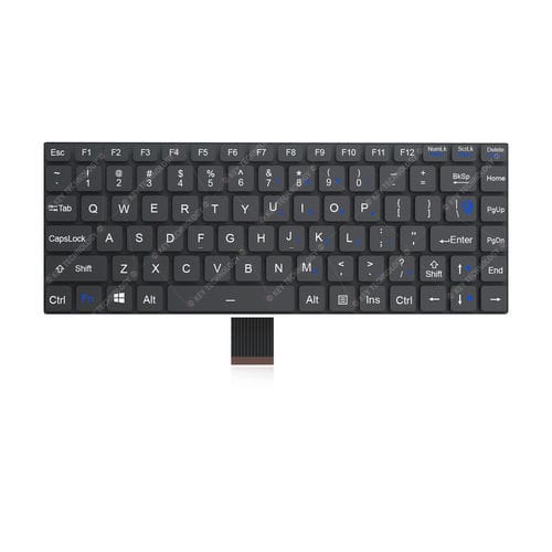 Clavier encastrable - K-TEK-V285-FN-BL-FC-SC-DM-DWP - Key Technology China Limited - à interrupteurs à ciseaux / 86 touches / pour applications médicales