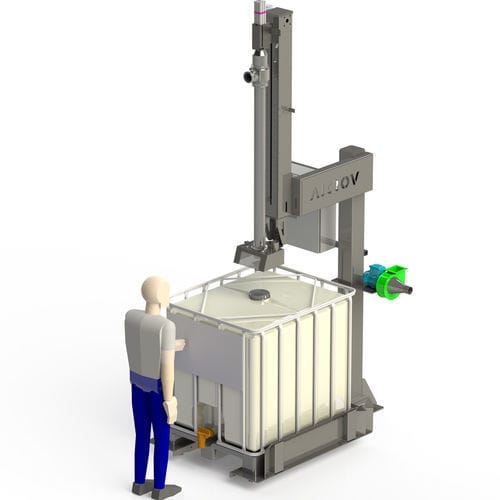 Remplisseuse semi-automatique - LSC - AiCROV - IBC / de liquides / pondérale