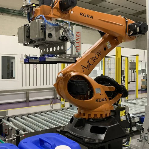 Palettiseur robotisé - RPE - AiCROV - couche par couche / pour bonbonne / de jerrycan