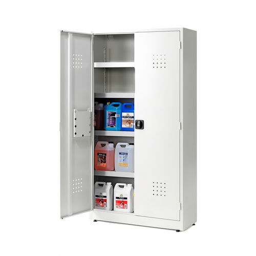 Armoire de stockage - 26640 - AJ Produkter - au sol / à étagères / double porte