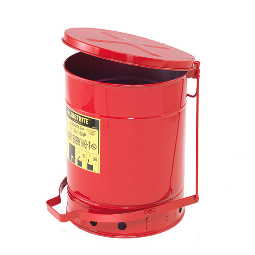Poubelle en acier - 31100 - AJ Produkter - pour déchets industriels / avec couvercle / à pédale