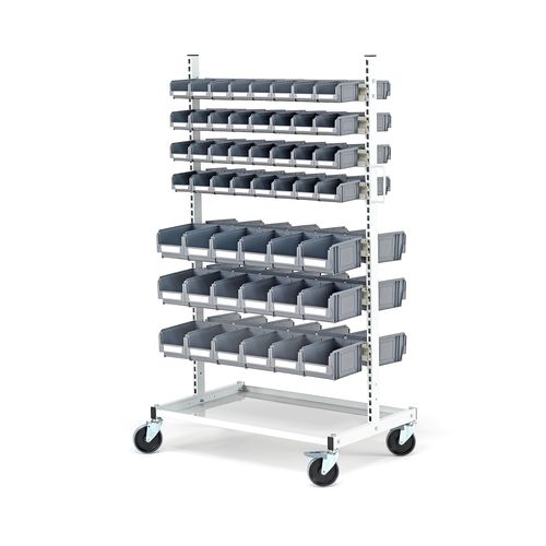 Rayonnage pour entrepôt de stockage - 201285 - AJ Produkter - mobile / double-face / en acier