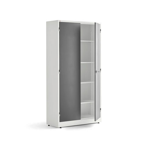 Armoire de stockage - 10363 - AJ Produkter - au sol / à étagères / double porte
