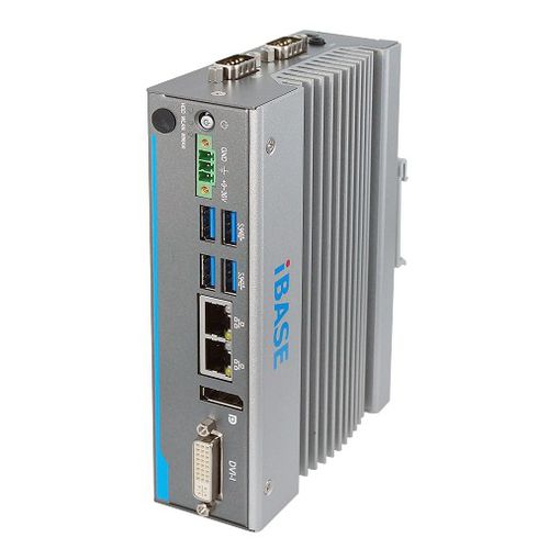 PC embarqué - AGS100 - IBASE TECHNOLOGY - sur rail DIN / Intel® Atom x7-E3950 / Intel® Atom x5-E3930
