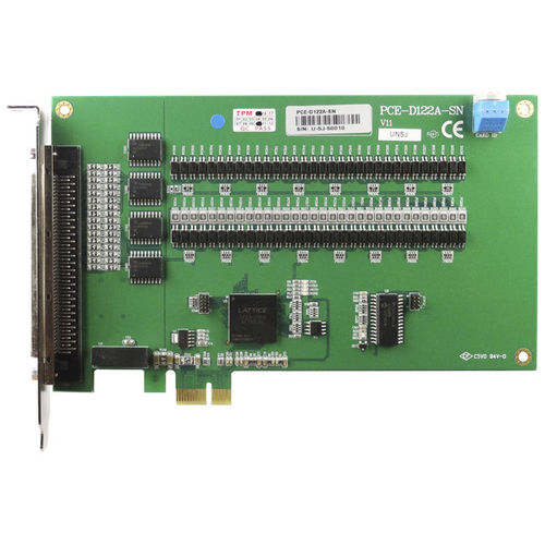 Carte d'E/S numérique - PCE-D122A-SN - IBASE TECHNOLOGY - à 32 entrées numériques / 32 sorties numériques / PCI Express