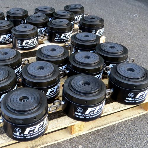 Vérin hydraulique - CRMA GS - FPT Fluid Power Technology - à ressort de rappel / en aluminium / plat