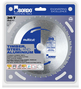 Lame de scie circulaire - Multicut series - Bordo Industrial Pty ltd - TCT / pour acier / pour métaux non ferreux